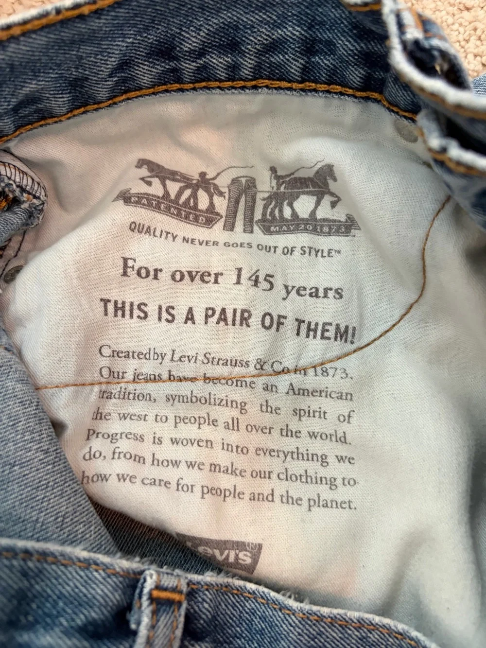 Levi's Men's Vintage Jeans 505's Well Loved Medium Wash Size 34 x 30